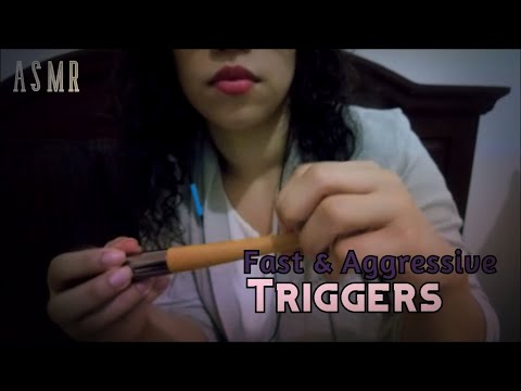 [ASMR] 💤 Fast and Aggressive Triggers | Soft Spoken