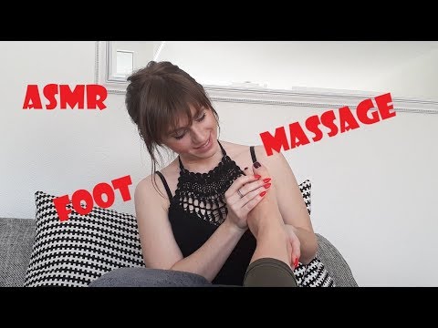 ASMR Relaxing FOOT MASSAGE - tingly tingles