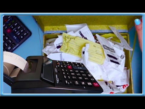 ASMR | Office Sounds | Sorting Receipts, Paper Crinkles | Printing Calculator | No Talking