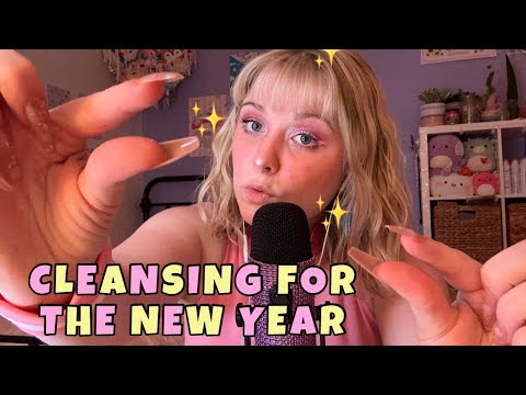 ASMR Plucking Your Negative Energy and Cleansing Your Aura With Crystals 💗 I’m Princess Peach? ✨🍑