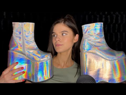 ASMR Whispering & tapping on my shoes again 👠