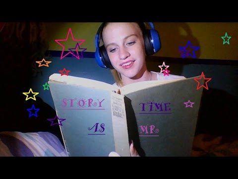 Bedtime Story ASMR: Whispered reading, hard cover book tapping, page turning, paper sounds, tapping)