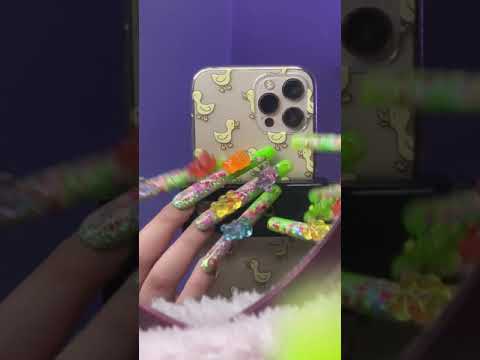 ASMR CAMERA TAPPING (with really long press on nails that I bought from @wthallie) #asmr #shorts