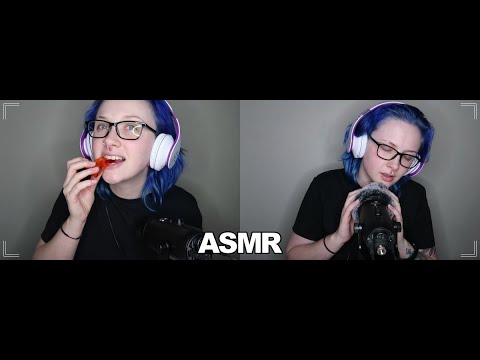 ASMR Jell-O Cubes, Slow Fluffy Mic Rubbing [Mouth + Eating Sounds] 😴