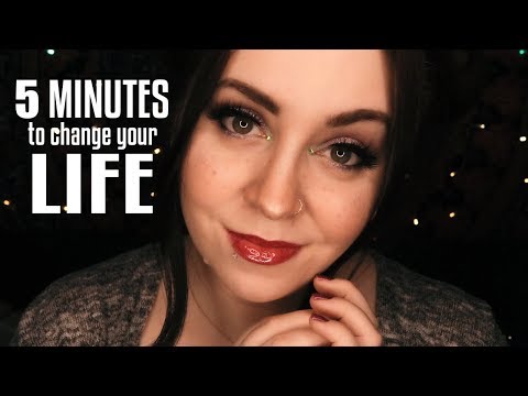 🕊️ ASMR | 5 Minutes to Change Your Life! [soft spoken] [face brushing & touches]