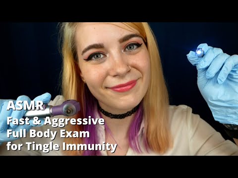 ASMR Fast & Aggressive Full Body Exam For Tingle Immunity | Soft Spoken Medical RP