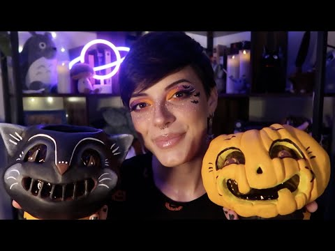 ASMR | 🎃 Making HALLOWEEN Lanterns Out Of Clay (Whispered Tutorial)
