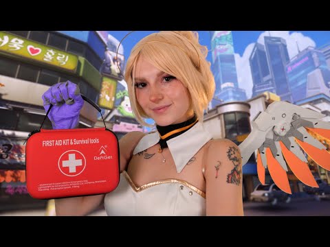ASMR Mercy Patches You Up | Overwatch Personal Attention Role Play
