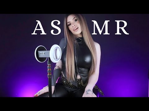 ASMR Relaxing Sticky Kiss, Leather Scratching