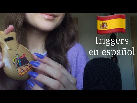 ASMR trigger assortment in Spanish (triggers en español) 🇪🇸 🇲🇽 🇦🇷