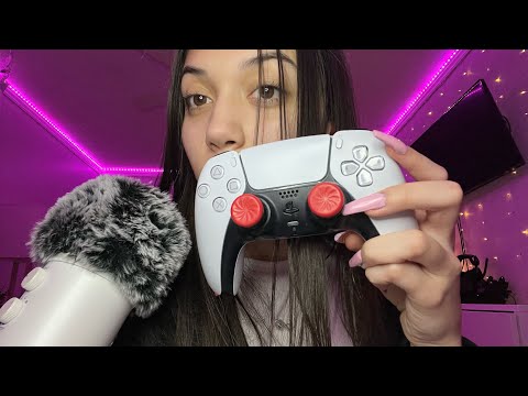 ASMR~tapping & scratching on ps5/4 controllers w/ controller sounds 🎮