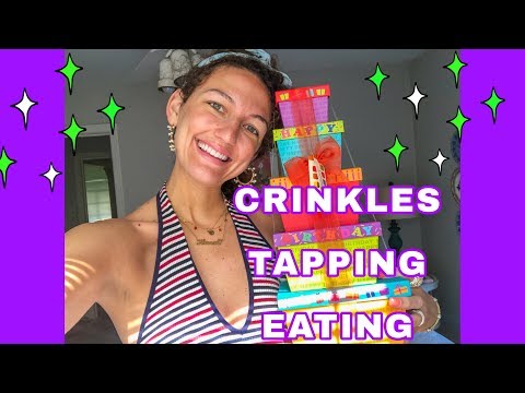 ASMR ~ UNBOXING! crinkles, tapping, eating galore! ✨✨✨