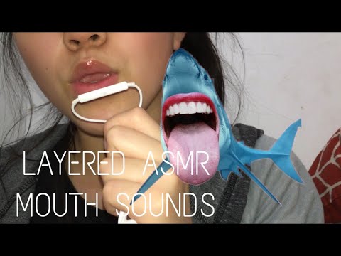 [ASMR]  mouth sounds | kisses | relaxing & tingly | LAYERED