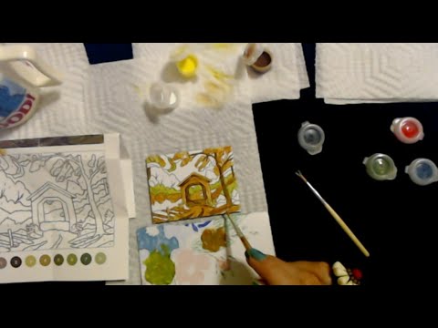 ASMR | Paint By Numbers Show & Tell & Painting (Whisper)