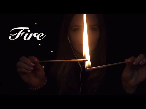 АСМР | Звуки огня, спички, близкий шёпот | ASMR | Fire sounds,matches , whispering Binaural