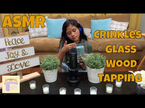 ASMR Glass & Wood Tapping Tingles | Relaxing