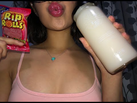 ASMR- CANDY EATING, HORCHATA, TAPPING