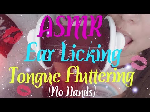ASMR | Ear Licking, Tongue Fluttering (No Hands)  | ASMR HoneyGirl