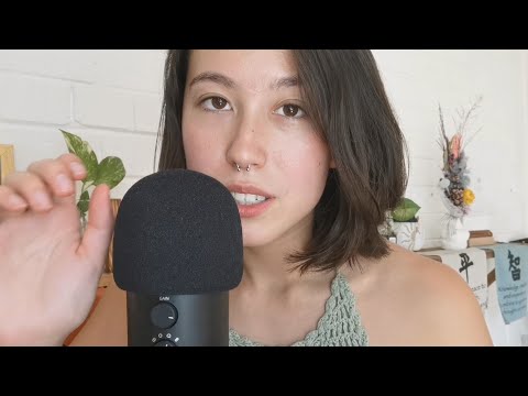 ASMR - mouth sounds, lipgloss application, soft whispered storytime