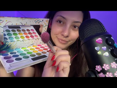 ASMR Getting you ready for a date! 💓 ~doing your makeup 💄~ | Whispered RP