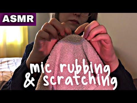 ASMR | Scratching & Massaging Your Brain 😴💤 (mic rubbing + scratching on towel over mic)