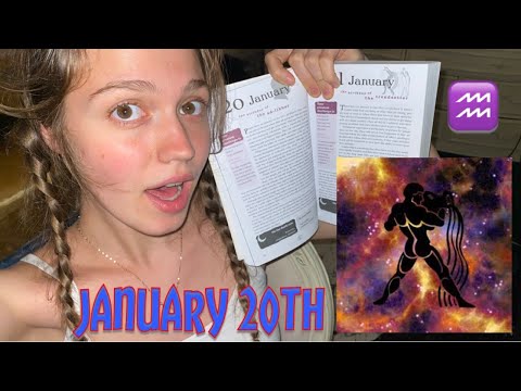 ASMR January 20th Birthday Astrology Reading