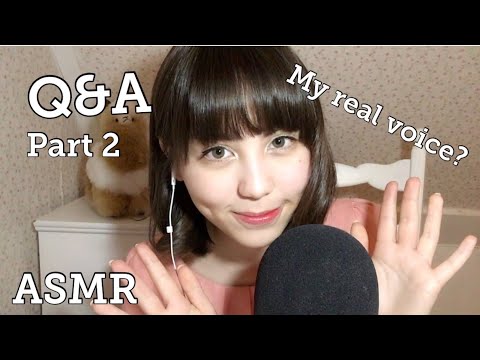[日本語 字幕]English ASMR Relaxing Q&A part 2♪ Whispered ear to ear Get to know me