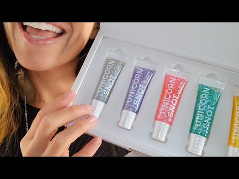 ASMR - lipgloss application!!💄✨️😁🥰 mouth sounds, whispers.