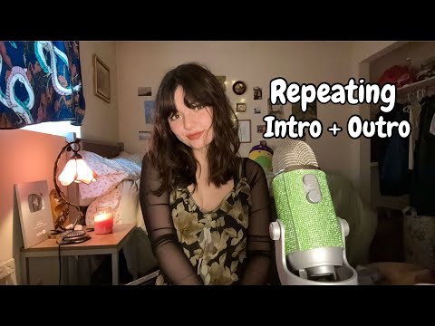 ASMR | Repeating My Intro And Outro (Fast Aggressive Mouth + Hand Sounds) Whispered + Soft Spoken