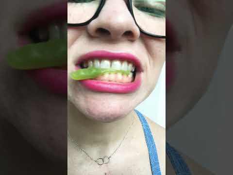 ASMR wizarding world Jelly Slugs snacks satisfying sunny mouth chewing sounds #shorts #harrypotter