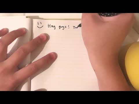 ASMR doodling/drawing with marker!