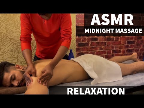 ASMR | Midnight Relaxing Body Massage For Anxiety Relief