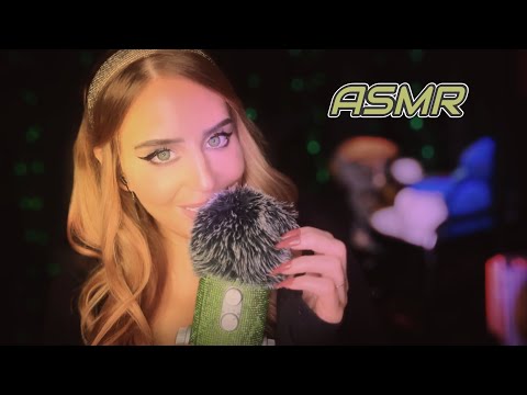 ASMR | Glass tapping & scratching & clicky whisper rambles | Looped with echo added for max tingles