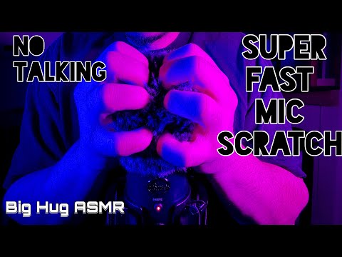 1 hour+ No Talking, Ultra fast fluffy mic scratching, Guaranteed to knock you out 🤤😴