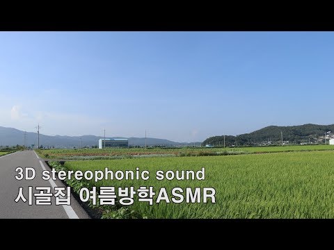 ASMR 시골할머니댁에서의 여름방학 l 3D입체음향 l 윤잉asmr l Korean countryside ASMR l 시골백색소음
