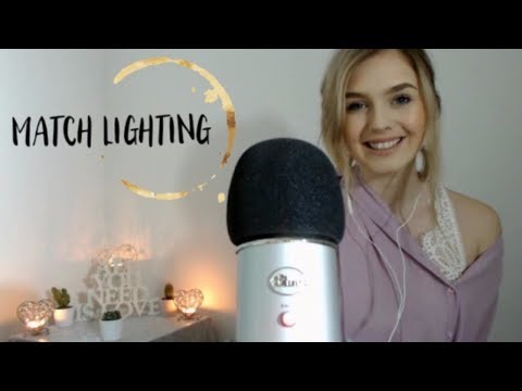 ASMR | Match Lighting To Help You Sleep - Crackling Fire, Ear Blowing & Fizzling Water Triggers ✨