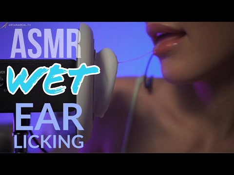 ASMR  Wet Ear Licking