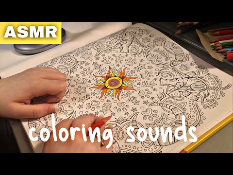 ASMR | Color With Me 🖌️ (coloring sounds & page tracing) No Talking