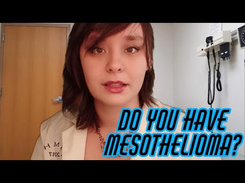 ASMR for people worried about mesothelioma (with real physician, physical exam, and education)