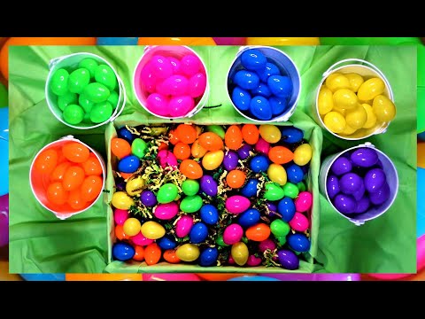 ASMR: Viewer Request - Sorting, Rummaging, Plastic Easter Eggs (No Talking, Taps, Paper Crinkles)