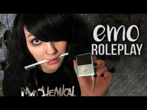 ASMR Emo Roleplay! Sneaking Out ~ Pen Chewing ~ Whisper Singing ~ Nature Ambiance