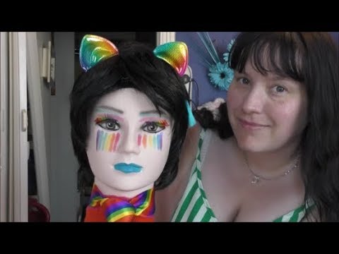 🌈🏳️‍🌈ASMR - Rainbow Make up Look for PRIDE month - Soft spoken Relaxing video 🌈🏳️‍🌈