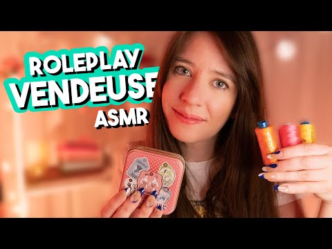 ASMR FR | Roleplay 🧵 Vendeuse en Mercerie - tapping / triggers / chuchotement