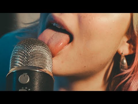 4K | ASMR ear licking & mouth sounds (with Elsa)