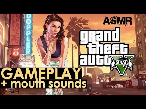 ASMR gameplay GTA V + mouth sounds (Portuguese / Português)