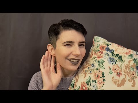 ASMR | Unintelligible Whisperings and Random Props ~ Mouth sounds, fabric rustling, tapping, tracing