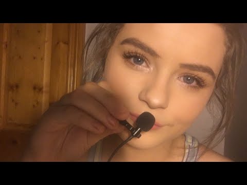 😊ASMR- Inaudible/Unintelligible Whisper and Gum Chewing/Mouth Sounds Lapel Mic😊