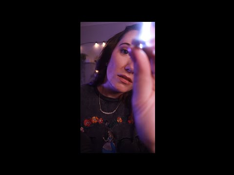 [ASMR] Brow Plucking & Light Trigger 💜 (Is there a even better combo?) #shorts