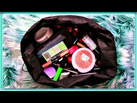 ASMR: Viewer Request - Rummage Through Fabric Make-Up Bag (No Talking, Fabric Sounds)