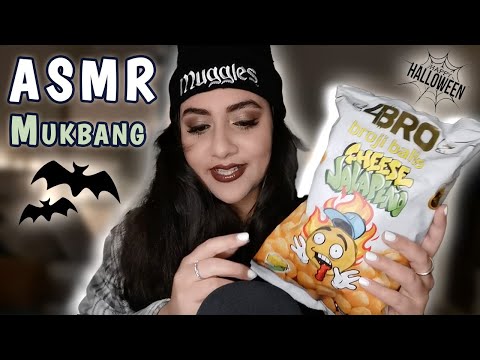 ASMR Halloween Candy Mukbang | Candy Eating & Hang Out with Me